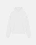 Line Logo Hoodie White