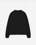 Line Logo Long Sleeve Boxy Fit Tshirt Black