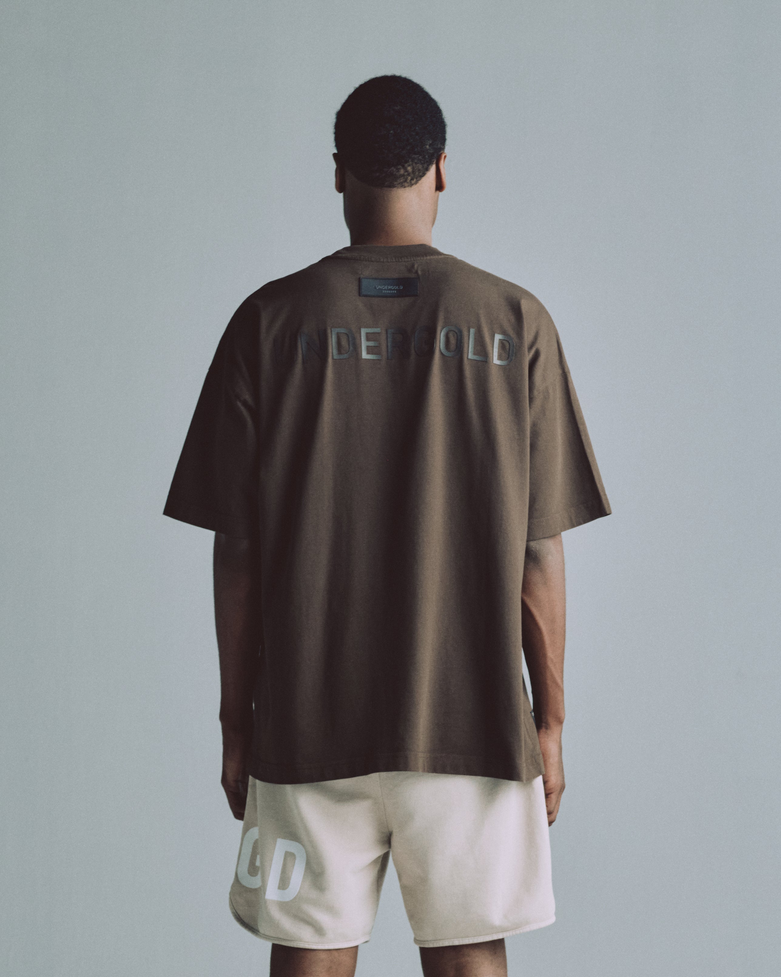 Line Logo Tshirt Brown