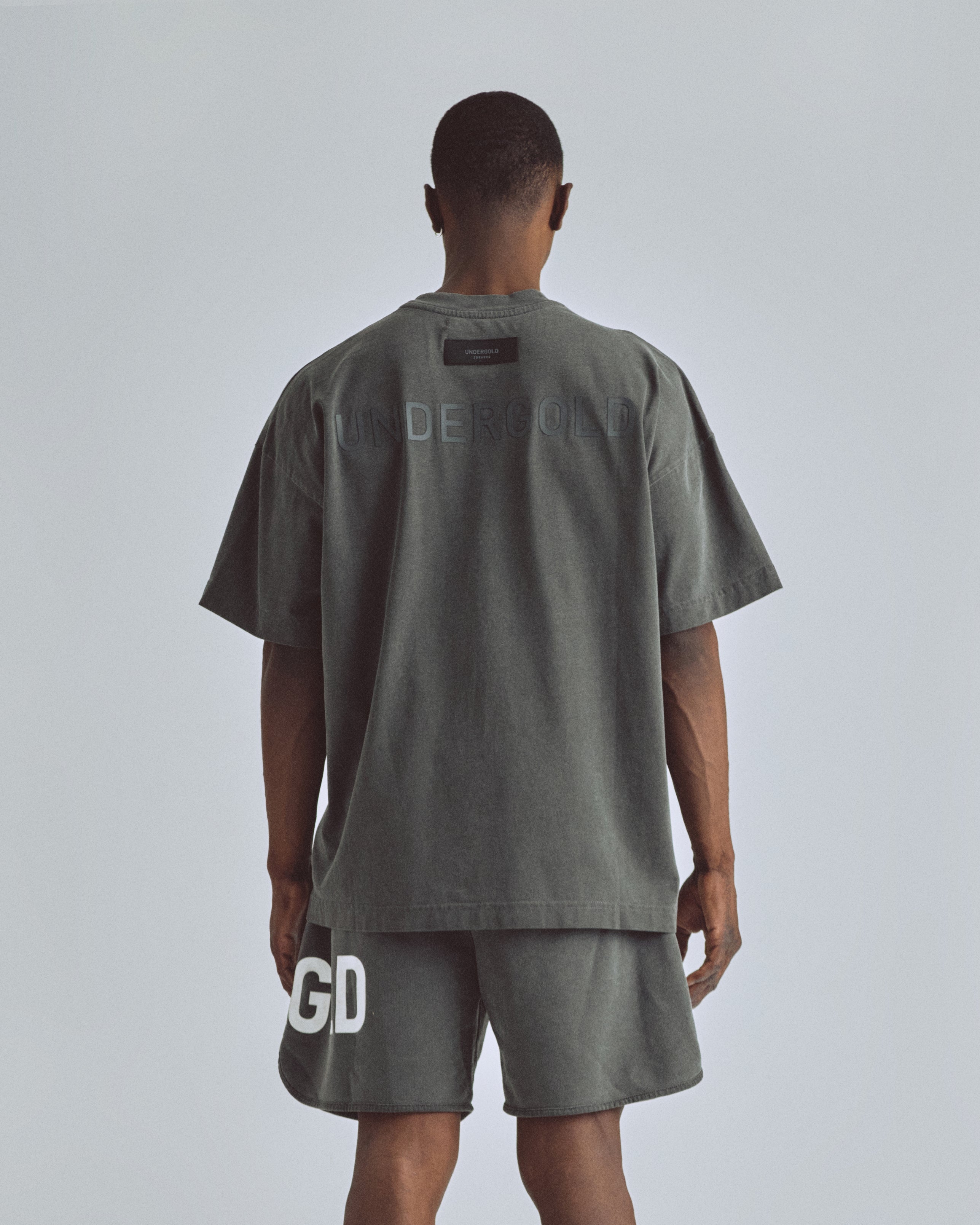 Line Logo Tshirt Vintage Gray