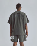 Line Logo Tshirt Vintage Gray