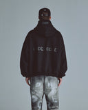 Line Logo Zip Up Hoodie Black