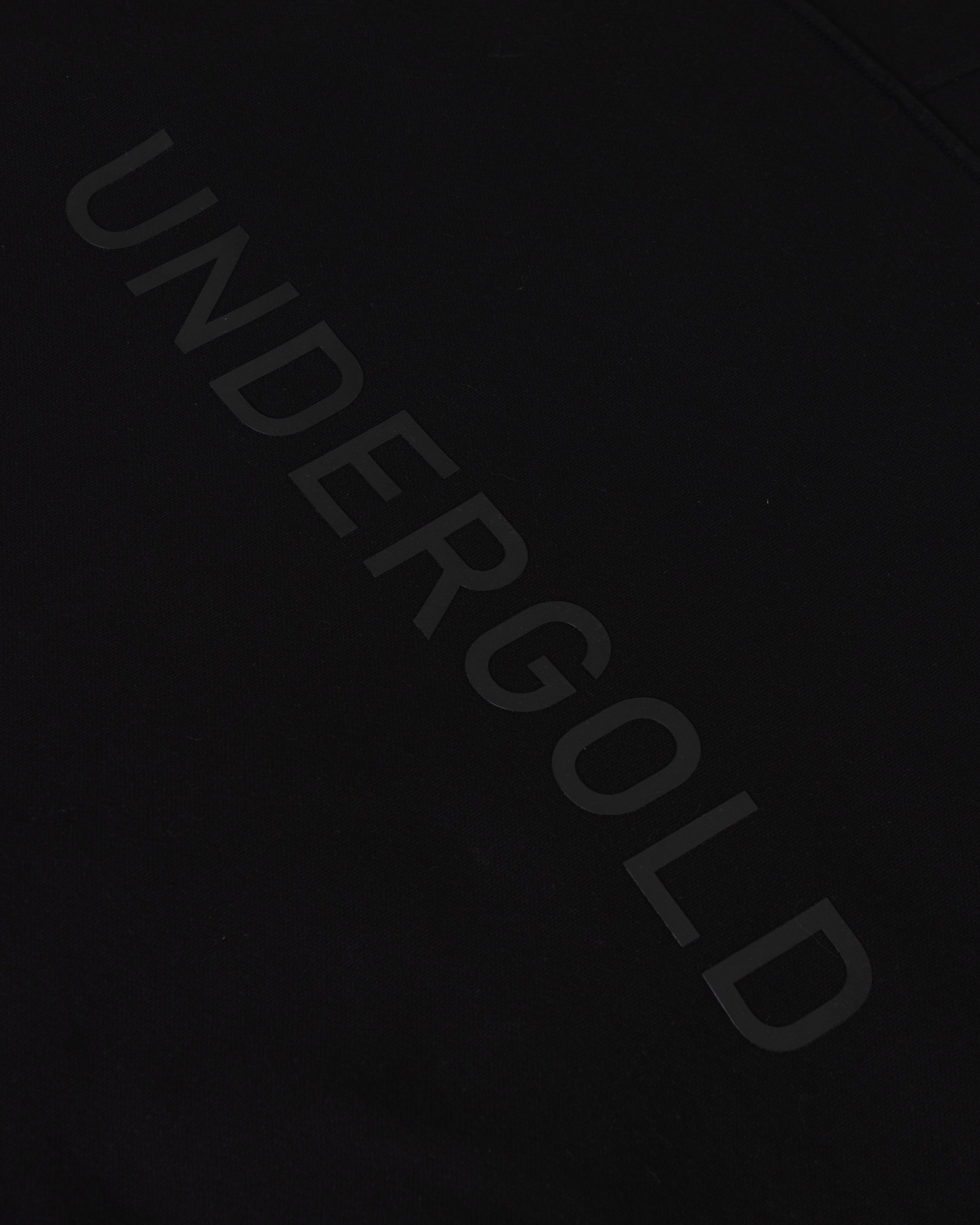 Line Logo Zip Up Hoodie Black