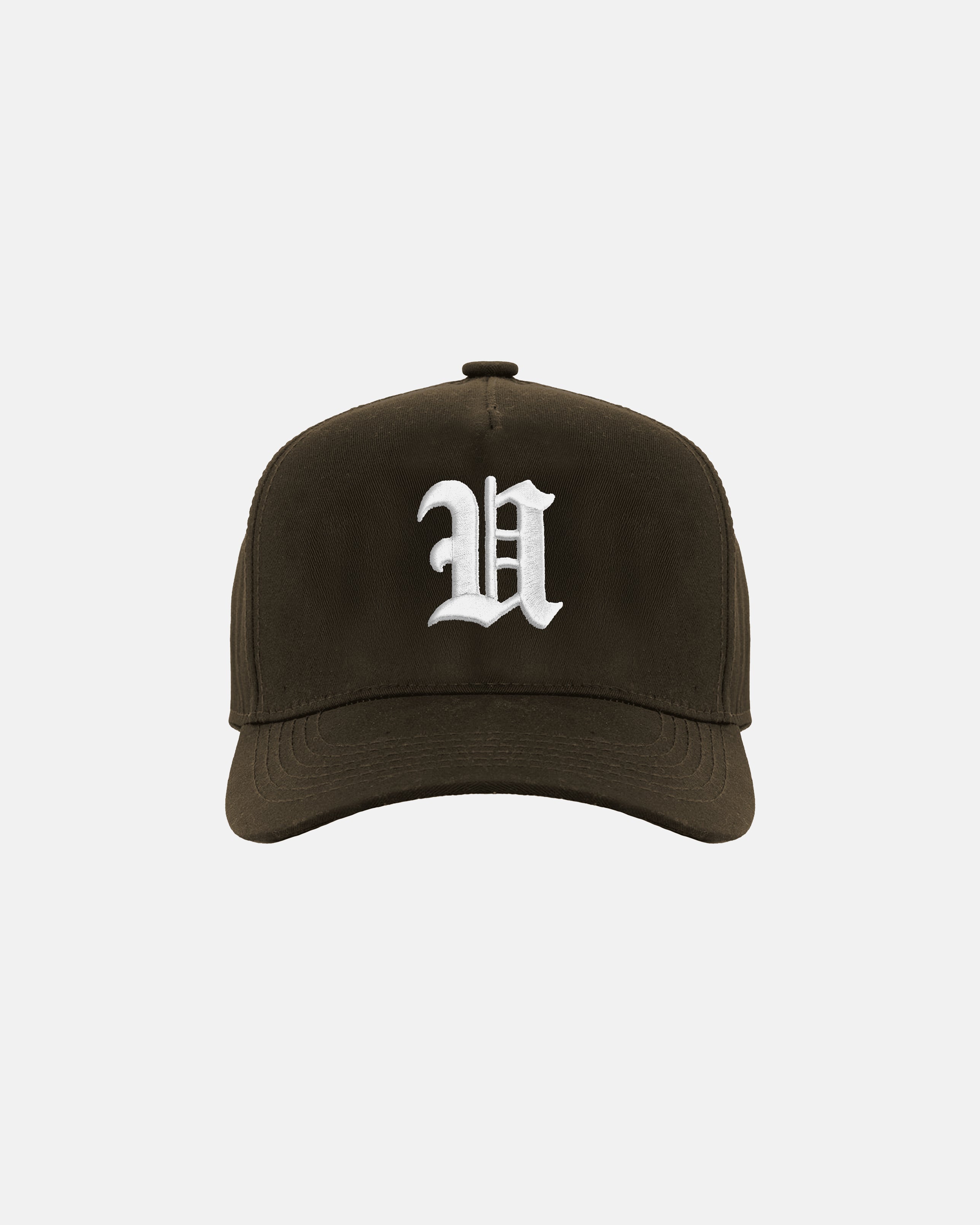 Line U High Crown Cap Brown
