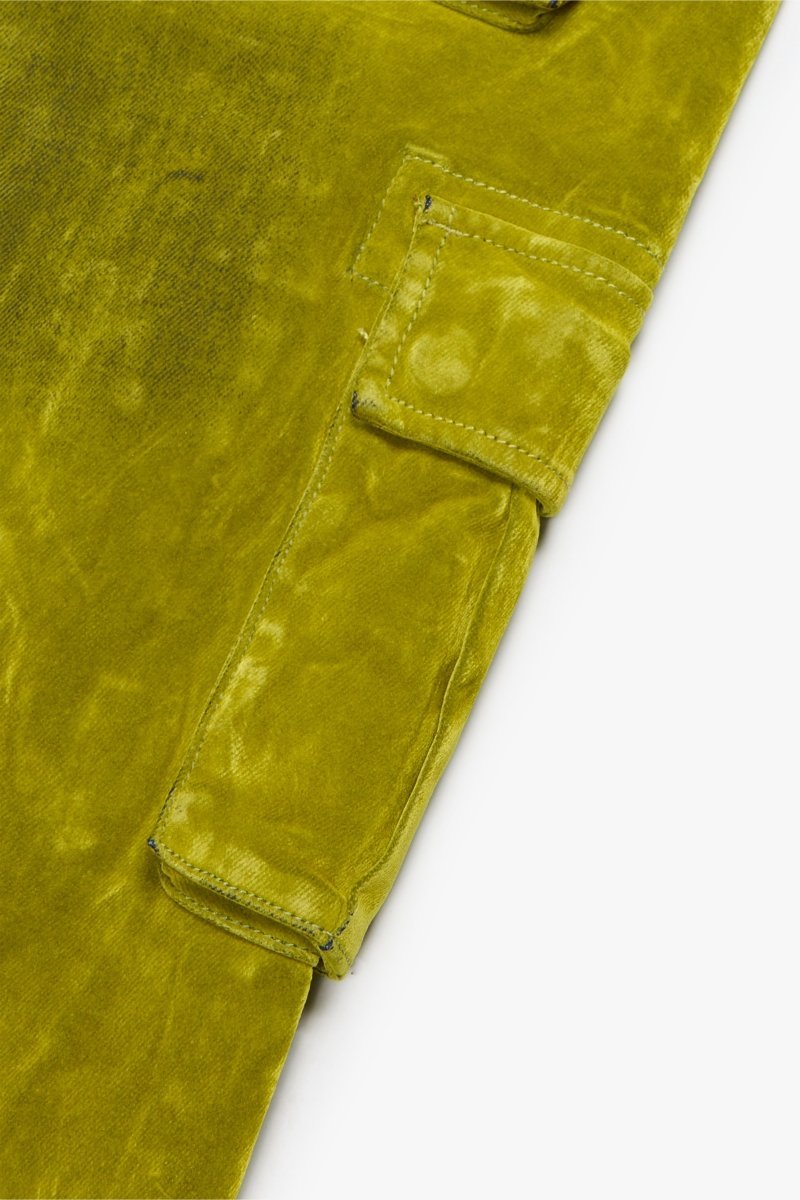 "LUXE" SUEDE SKINNY JEAN GREEN