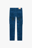 "LUXE" SUEDE SKINNY JEAN INDIGO