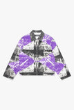 "MASSARI" BUTTON DOWN PURPLE MULTI