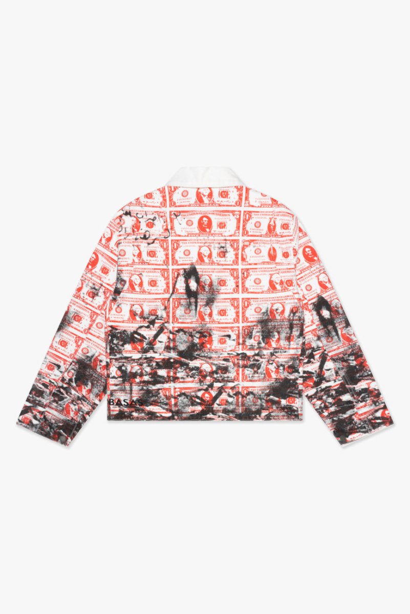 "MASSARI" BUTTON DOWN WHITE MULTI