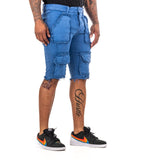 "MAUI” DENIM SHORTS BLUE REALE