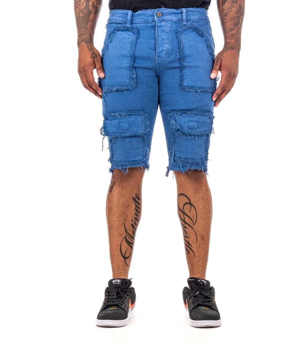 "MAUI” DENIM SHORTS BLUE REALE