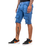 "MAUI” DENIM SHORTS BLUE REALE