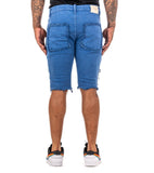 "MAUI” DENIM SHORTS BLUE REALE
