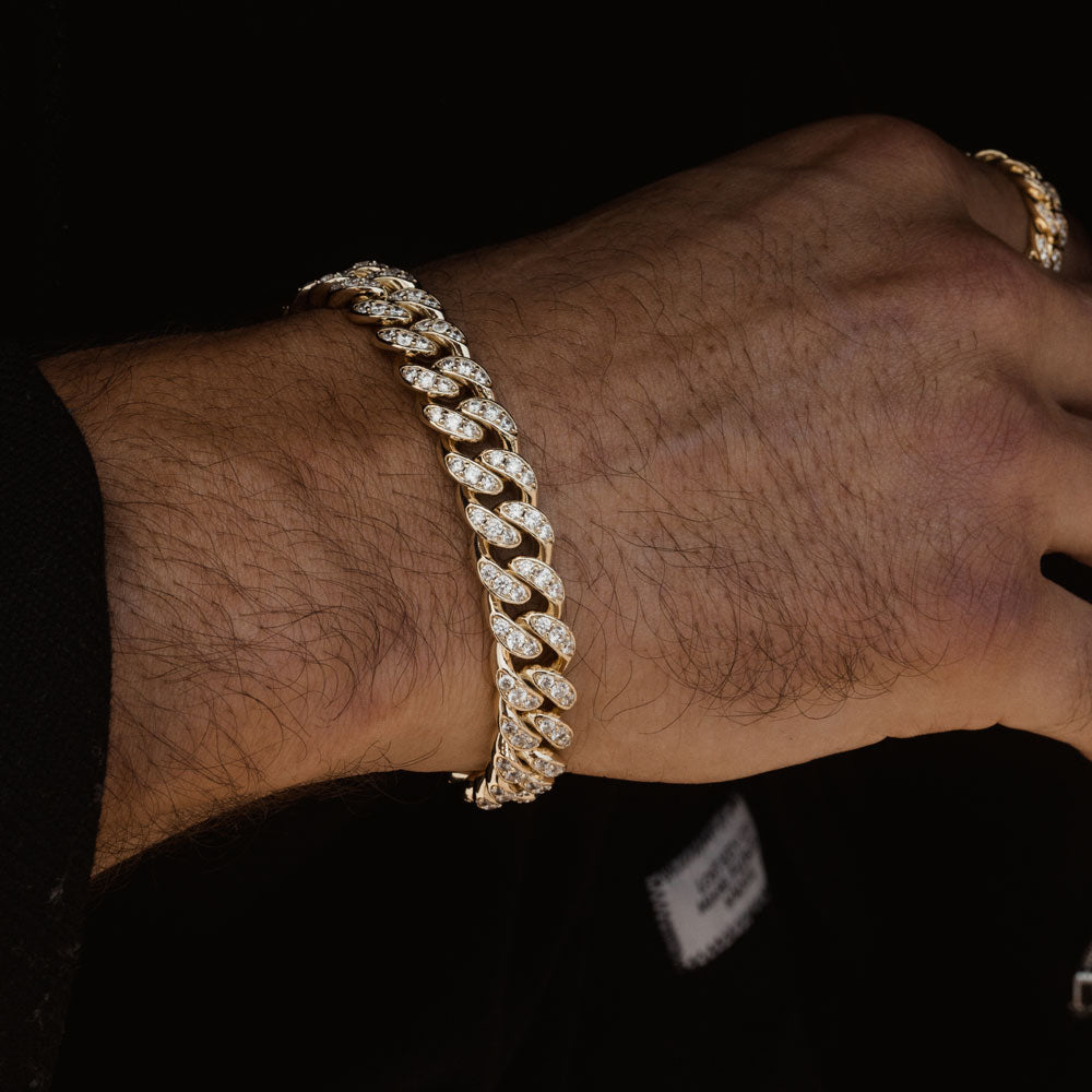 Diamond Cuban Link Bracelet 10mm