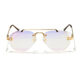 Helios Aviator Frameless Sunglasses