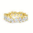 Men's Vermeil Multi Diamond Eternity Ring