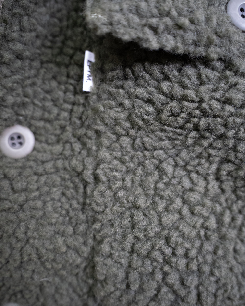 Vintage Military Sherpa Jacket - Olive