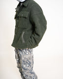 Vintage Military Sherpa Jacket - Olive