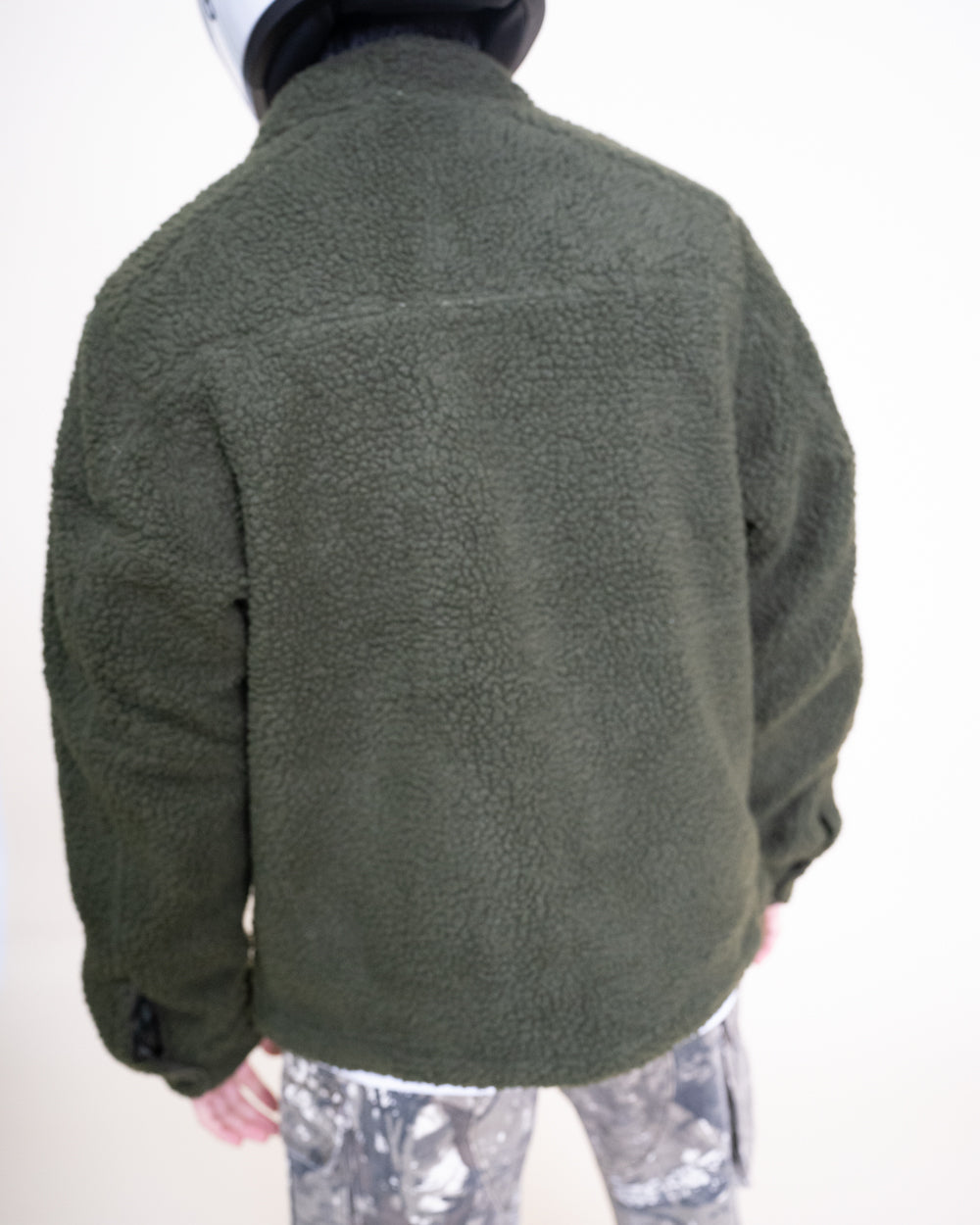 Vintage Military Sherpa Jacket - Olive