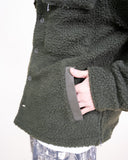 Vintage Military Sherpa Jacket - Olive