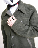 Vintage Military Sherpa Jacket - Olive