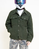 Vintage Military Sherpa Jacket - Olive