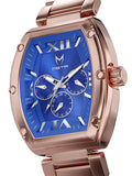 MJ127SS - MAJOR ROSE GOLD / BLUE / STEEL BAND