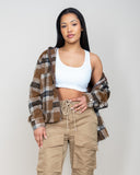 EPTM Mohair Flannel Jacket - Brown