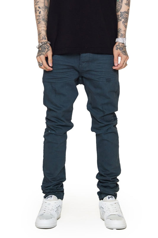 "MR CLEAN 2.0” SKINNY JEAN VINTAGE OLIVE