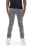 "MR CLEAN” SKINNY JEAN LT.GREY WASHED