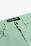 "MR. EXTENDO" STACKED FLARE JEAN GREEN