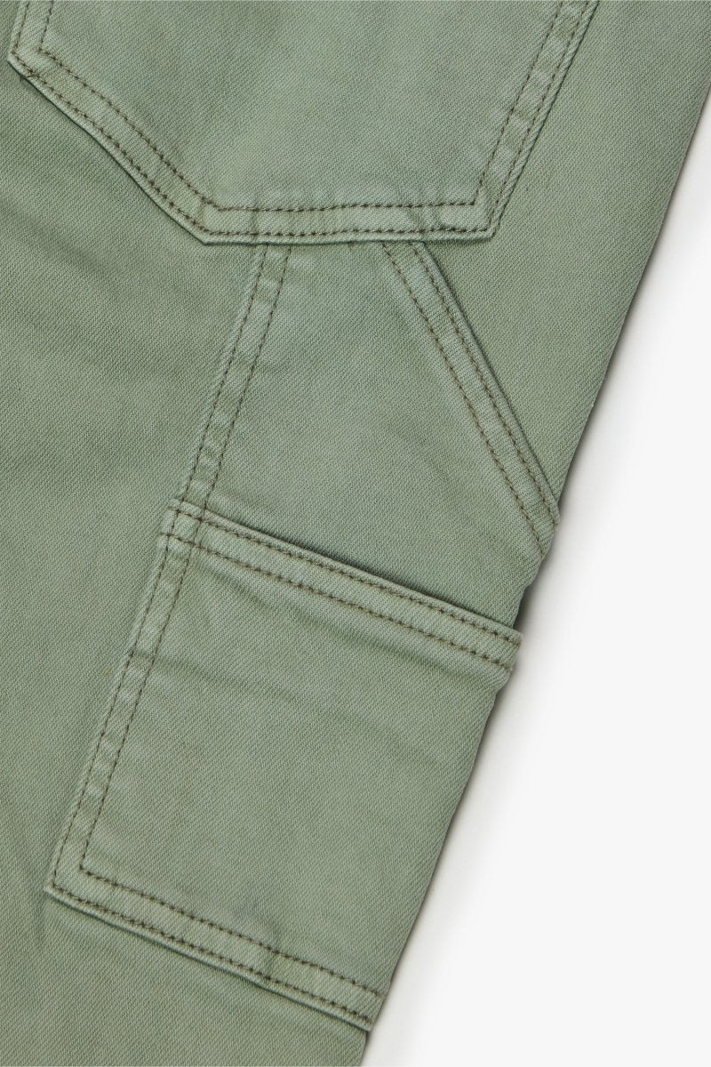 "MR. EXTENDO" STACKED FLARE JEAN LT. GREY