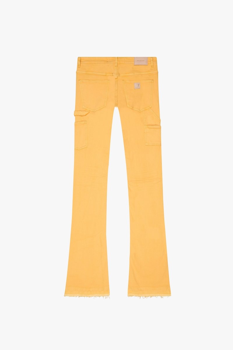 "MR. EXTENDO" STACKED FLARE JEAN LT ORANGE
