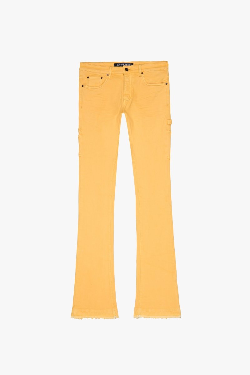 "MR. EXTENDO" STACKED FLARE JEAN LT ORANGE