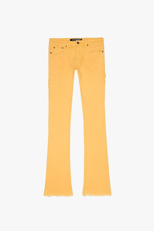 "MR. EXTENDO" STACKED FLARE JEAN LT ORANGE