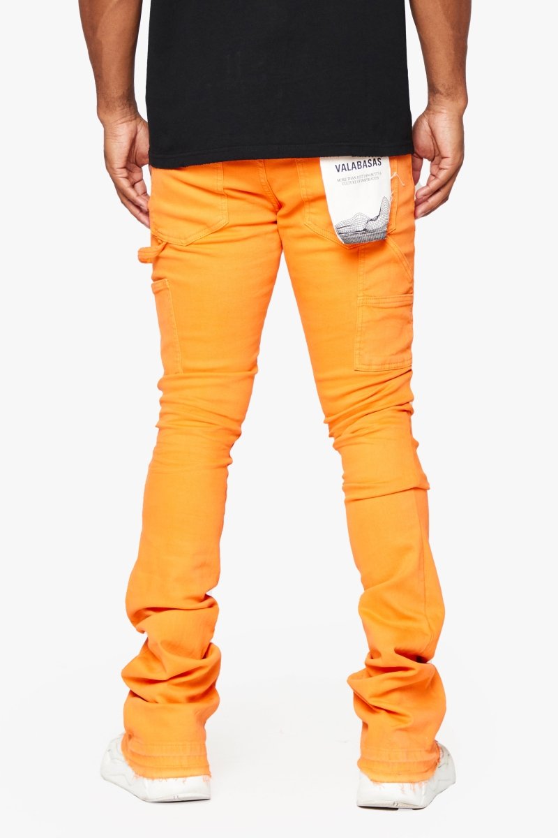 "MR. EXTENDO" STACKED FLARE JEAN ORANGE SUPER