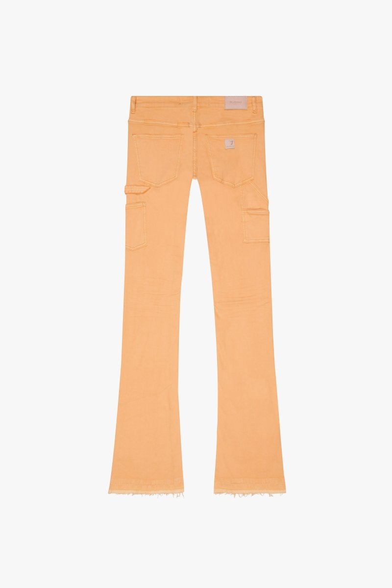 "MR. EXTENDO" STACKED FLARE JEAN TAN
