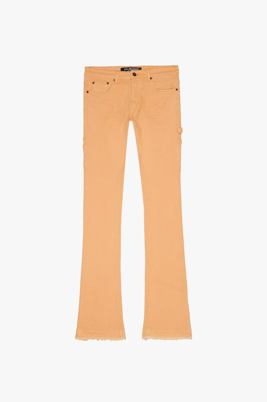 "MR. EXTENDO" STACKED FLARE JEAN TAN