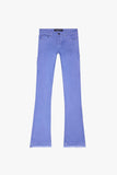 "MR. EXTENDO" STACKED FLARED JEAN PURPLE