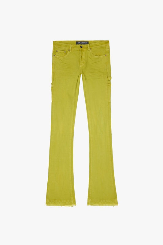 "MR. EXTENDO"  SUPER STACKED FLARE NEON YELLOW