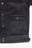Mr. Jacket Black Wash Waxed