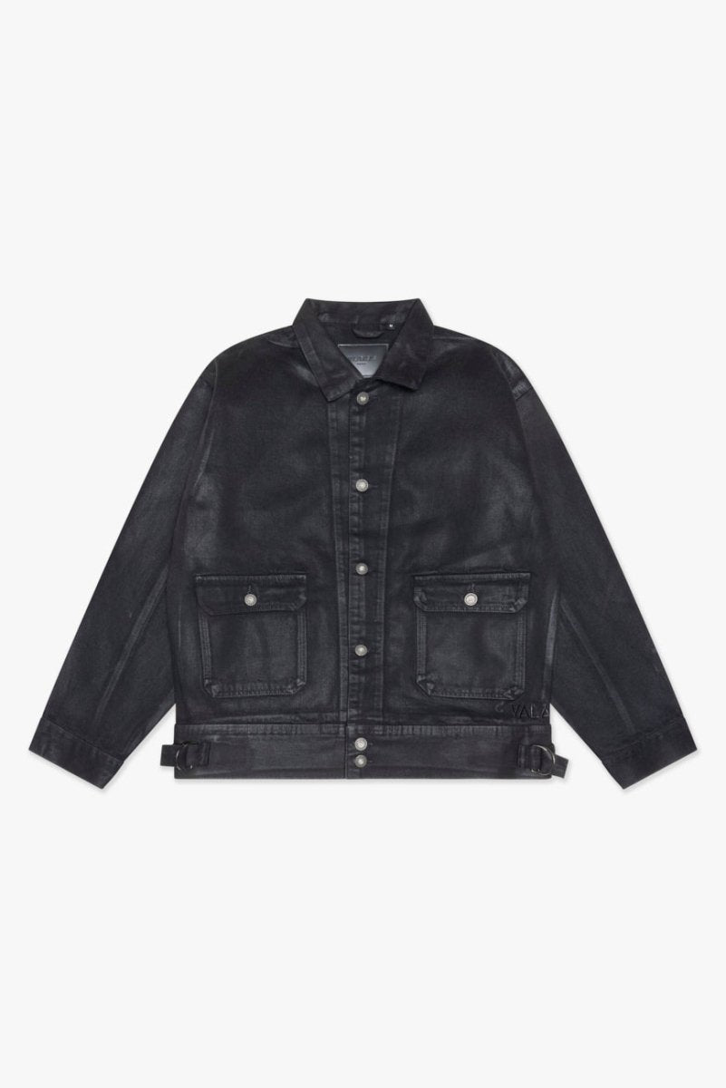 Mr. Jacket Black Wash Waxed