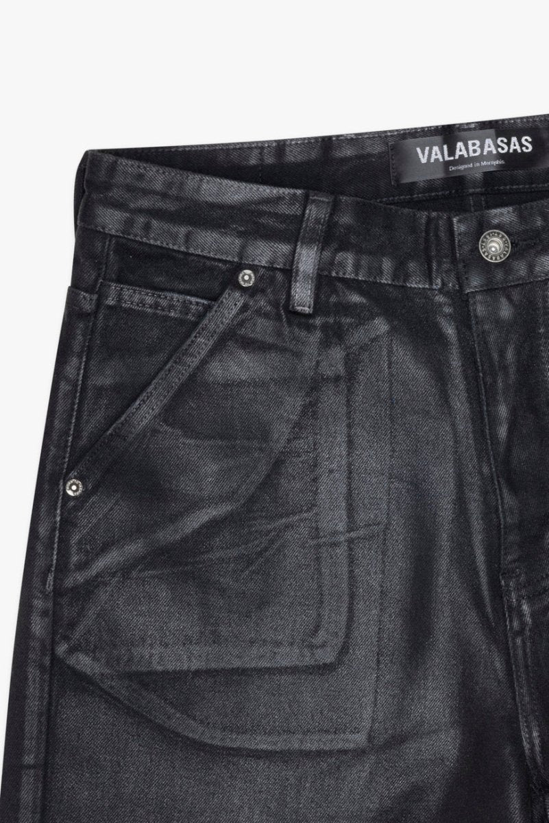 Mr. Shorts Black Wash Waxed