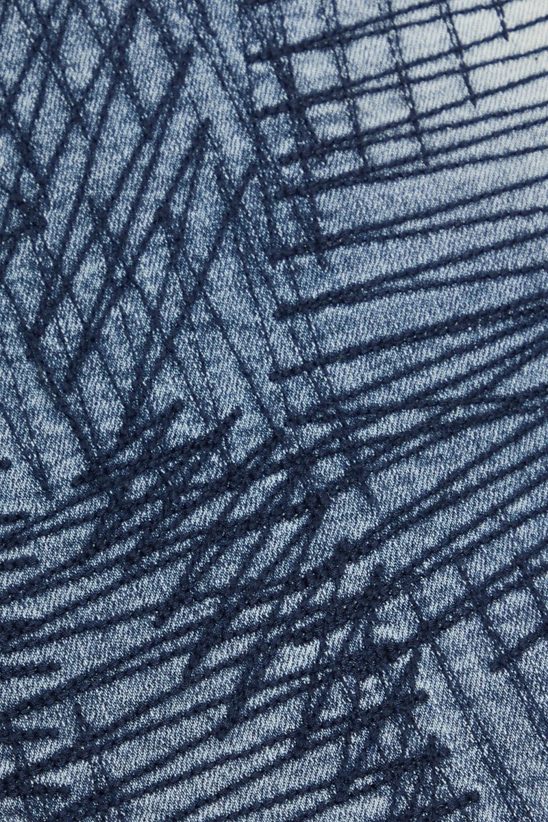 "MR. STITCHED" DENIM JACKET ARTIC MIDNIGHT