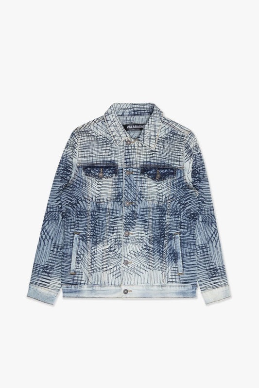 "MR. STITCHED" DENIM JACKET ARTIC MIDNIGHT