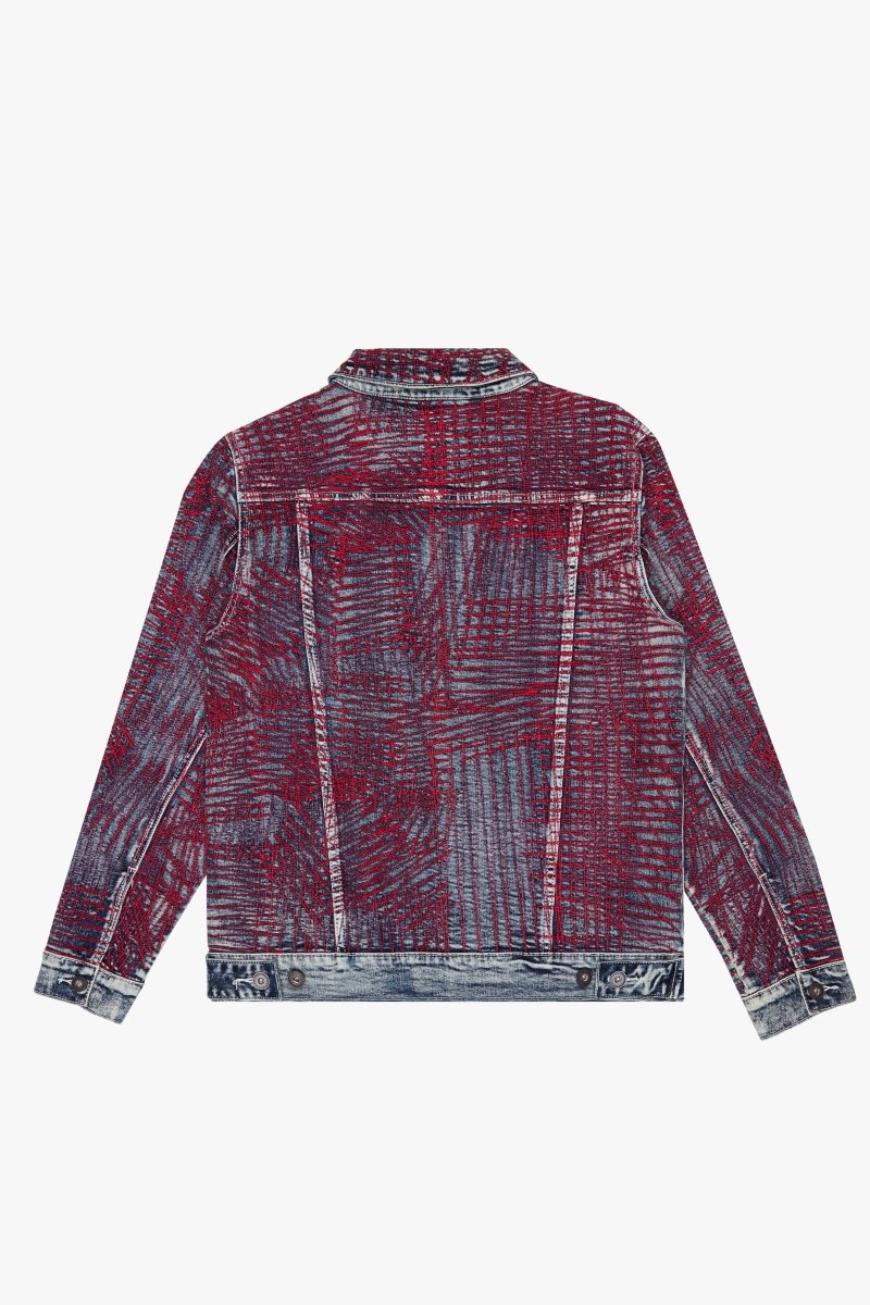 "MR. STITCHED" DENIM JACKET CORAL HAZE