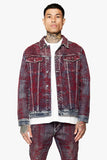 "MR. STITCHED" DENIM JACKET CORAL HAZE