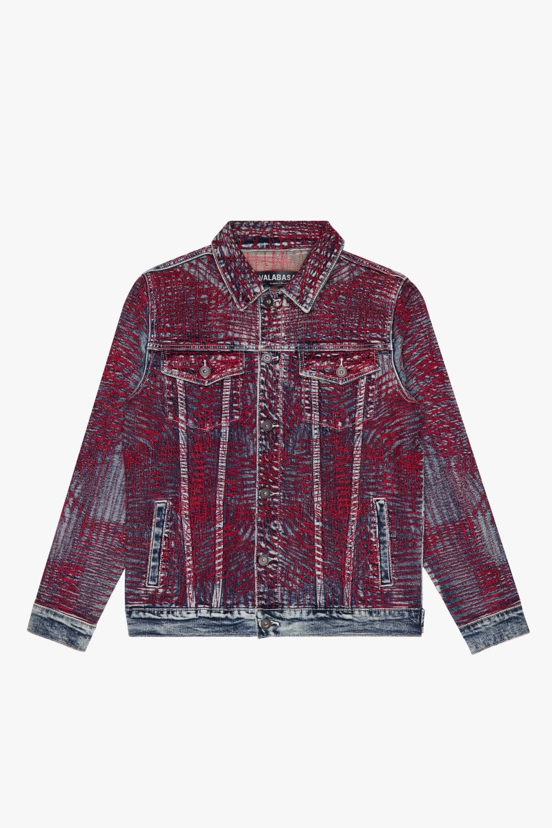 "MR. STITCHED" DENIM JACKET CORAL HAZE