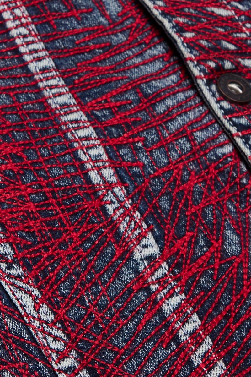 "MR. STITCHED" DENIM JACKET CORAL HAZE