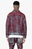 "MR. STITCHED" DENIM JACKET CORAL HAZE