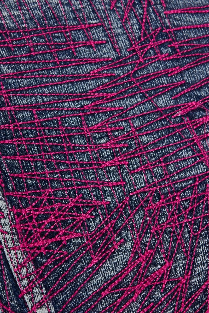 "MR. STITCHED" DENIM JACKET COTTON CANDY BLUE